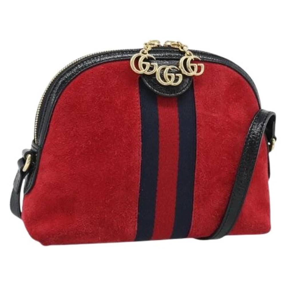 Gucci Vintage Pre-owned Vintage Skuldertaske - Vintage - Dame - Rød - ONE SIZE - Uld