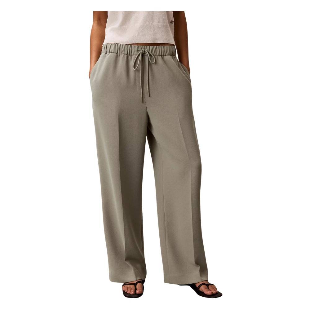 Calvin Klein Pez Shadow Casual Twill Pant - Bukser - Dame - Beige - M -