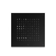 Qlocktwo - Qlocktwo Earth 45 Stainless Steel, Black Pepper, SE - Klockor - Biegert & Funk - Svart