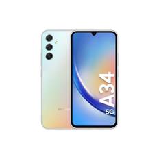 Brugt Samsung Galaxy A34 5G smartphone 8/256GB (sølv)