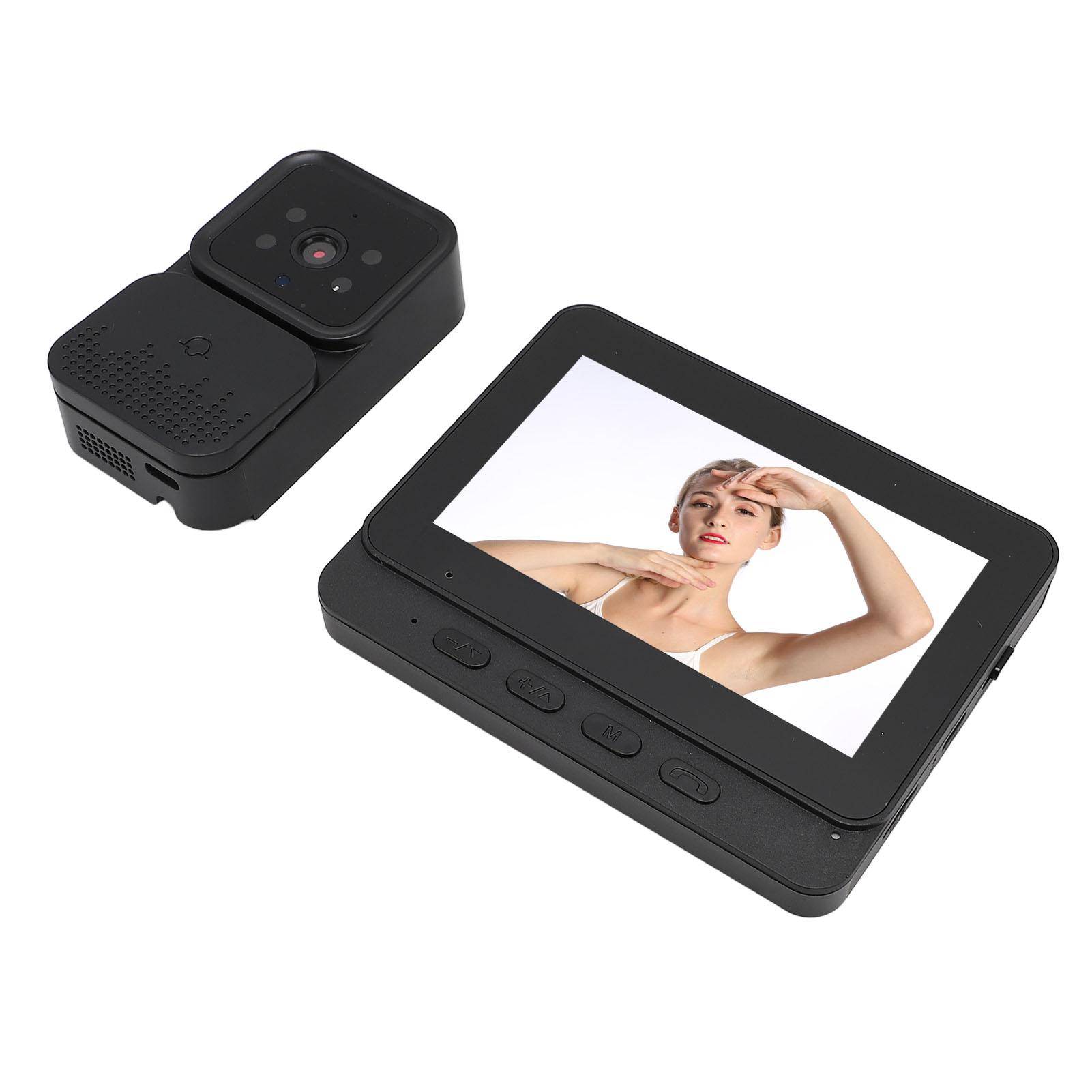 Video Doorphone System 4.3 Inch IPS Screen 2.4GHZ Wifi 2 Way Intercom 24H HD 5MP 6 Ringtones Video