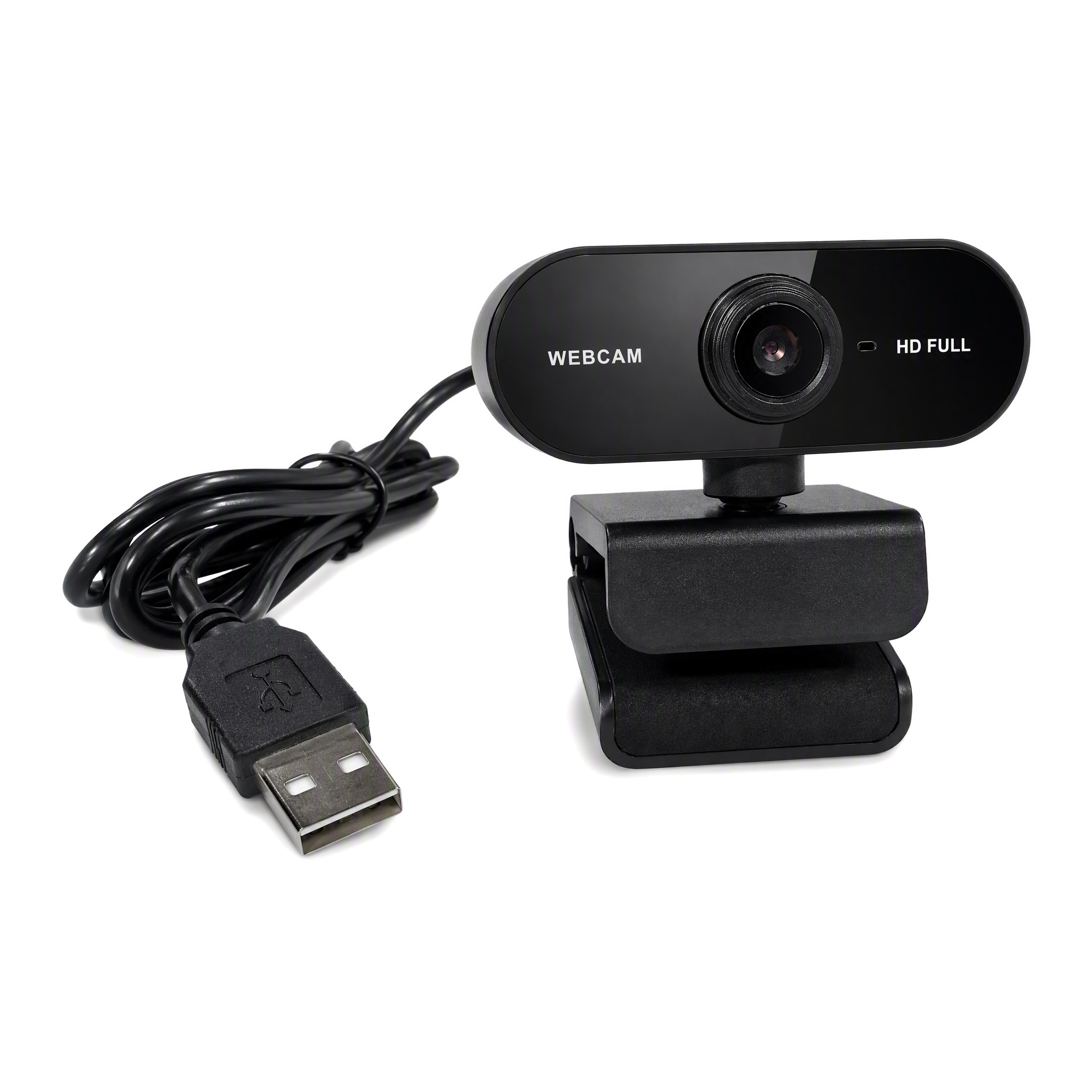 Plug and Play Webcam with Microphone, USB Camera for Desktop PC Laptop Mac, for Video Calls, Zoom, Teams, Skype, Online Teaching