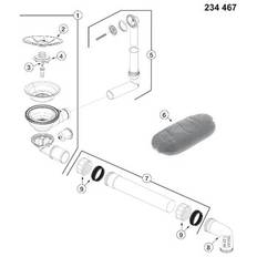 BLANCO Afløb SUBLINE 375/500 KP 1x3,5`` UXI