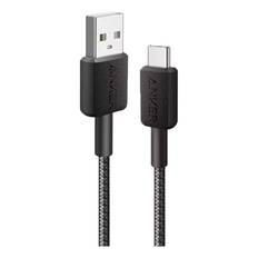 Anker 322 15W USB-C Kabel m. Nylon 90Cm - Sort