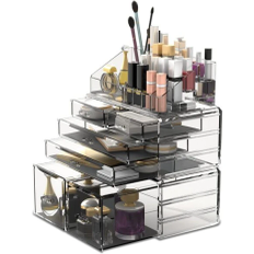 Komplet Glam Makeup & Smykke Organizer - Akryl