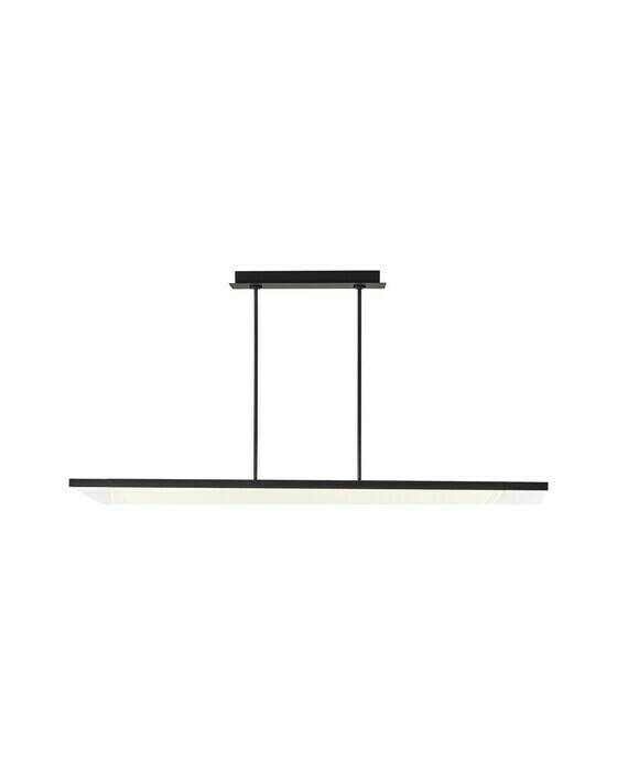 Visual Comfort Nyra 60" taklampa linjär svart - Svart (H49.02cm x B25.4cm)