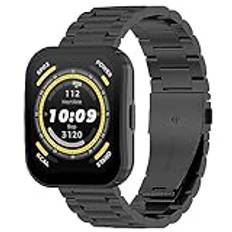 Tyogeephy Metallrem kompatibel med Amazfit BIP 5/GTR 4/GTR 3/GTR 3 pro rostfritt stål klockarmband smartwatch tillbehör för Xiaomi Watch S2 remmar, 22mm