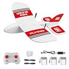 Fjärrkontroll glidare RC flygplan 2,4 GHz 2CH fast vinge EPP-skum mini glidare inbyggt gyrosystem mini inomhus RC glidflygplan modell leksaker för barn och vuxna gåvor KF606