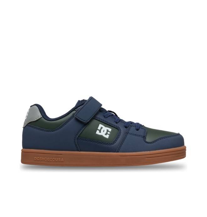 Manteca 4 V - Leather Shoes for Kids Kids Blue Leather Shoes