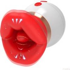 Soft liquid silicone mouth vibrators nipple clit stimulation 10 vibration sucking licking modes women toys adults