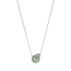 GJ DAISY LAYERED PENDANT SILVE