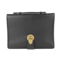 Gucci Vintage, Pre-owned, Dame, Sort, ONE SIZE, Læder, Brugt Panther Head Clutch