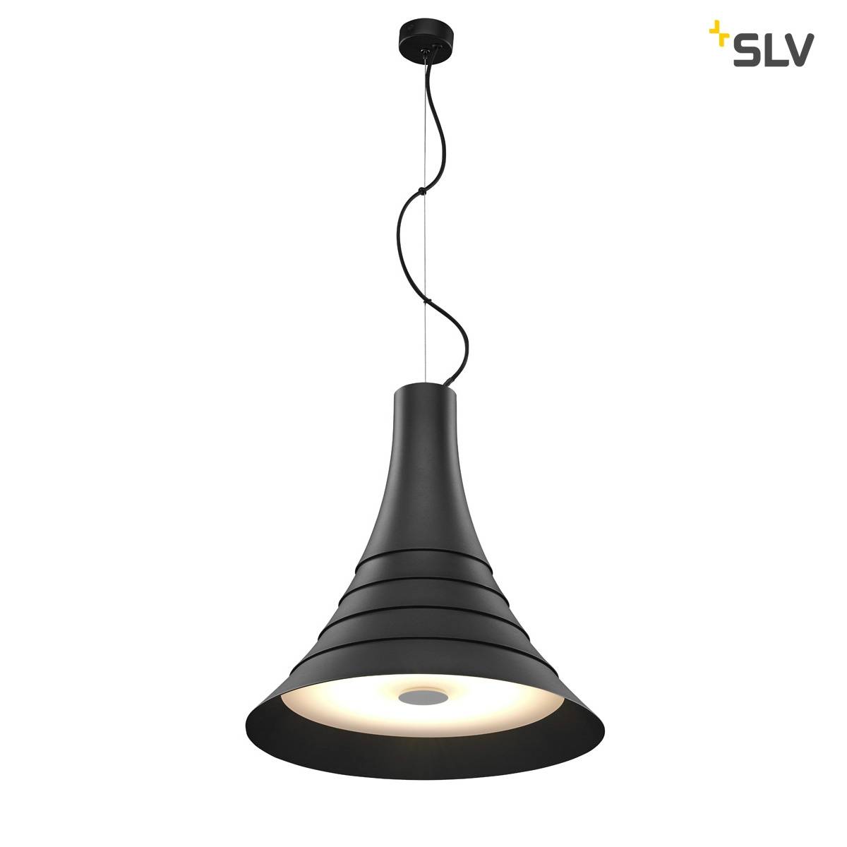 SLV Bato 45 LED Pendel Svart