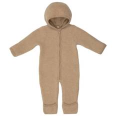 Huttelihut Baby's Pram Suit Wool Fleece Overall Barn Storlek 68 Färg beige