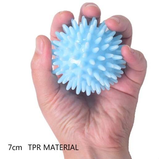 Massage boll spiky trigger point relief muskelsmärta stress sensorisk bollterapi hälsovård gym muskel relex apparater - Brun