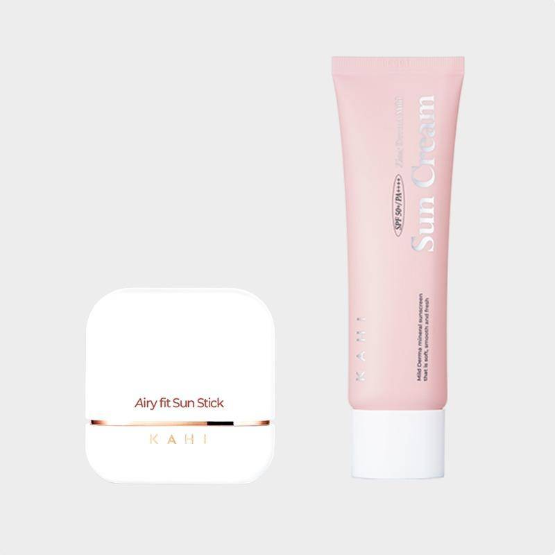 KAHI Airy Fit Sun Stick & Zinc Derma Mild Sunscreen Set