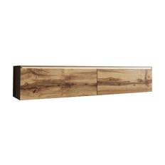 TV-bänk Lourmais 140 cm LED-belysning - Trä/Natur|Vit LED TV bänk & mediabänk Natur Concept 55