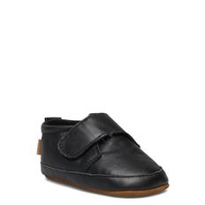 MELTON Classic Leather Slippers |Black |23/24