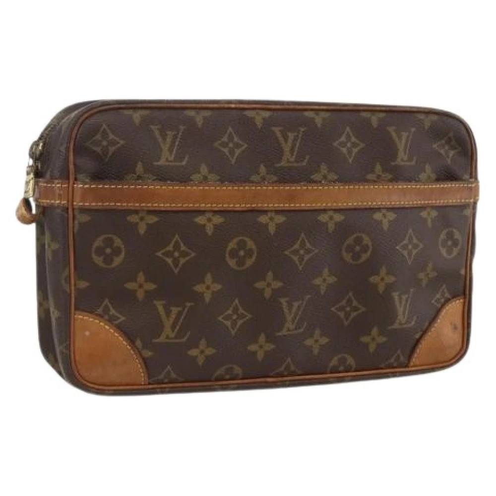 Louis Vuitton Vintage Pre-owned Compiègne 28 Clutch Taske - Vintage - Dame - Brun - ONE SIZE - Læder