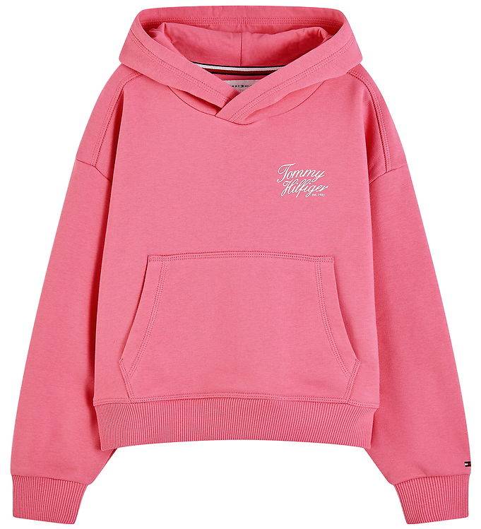 Tommy Hilfiger Hoodie - Exotisk Rosa - Tommy Hilfiger - 12 år (152) - Hoodie