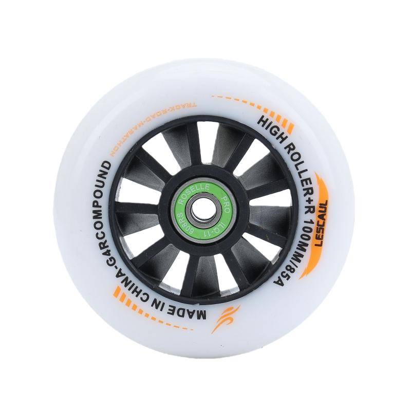 Roselle Ultralätta Inline Speedskateskor Vita 90mm PU-hjul Prestandainriktade Franska Stil 6-8 År 6200 vit