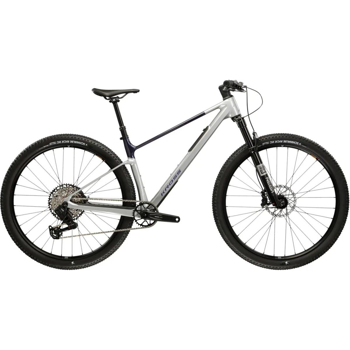Hardtail MTB Kross Level Rs 3.0 Silver/Navy Blue (M)
