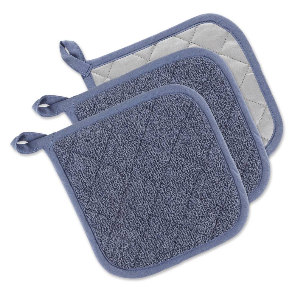 DII Stonewash Blue Terry grytlapp (Set3)