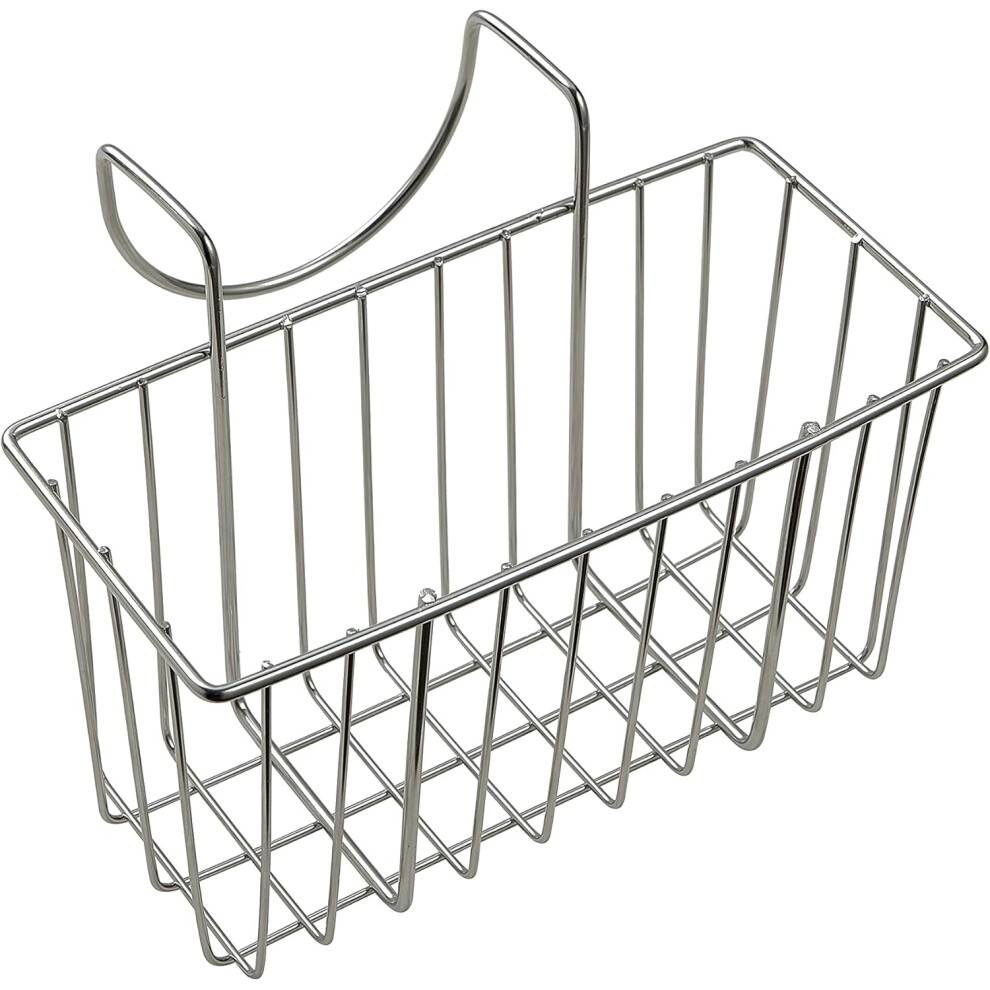 Kompakt og robust køkkenvaskholder til dobbelt køkkenvask, robust 304 rustfrit stål med rustfri belægning, nem installation via krog, hult design