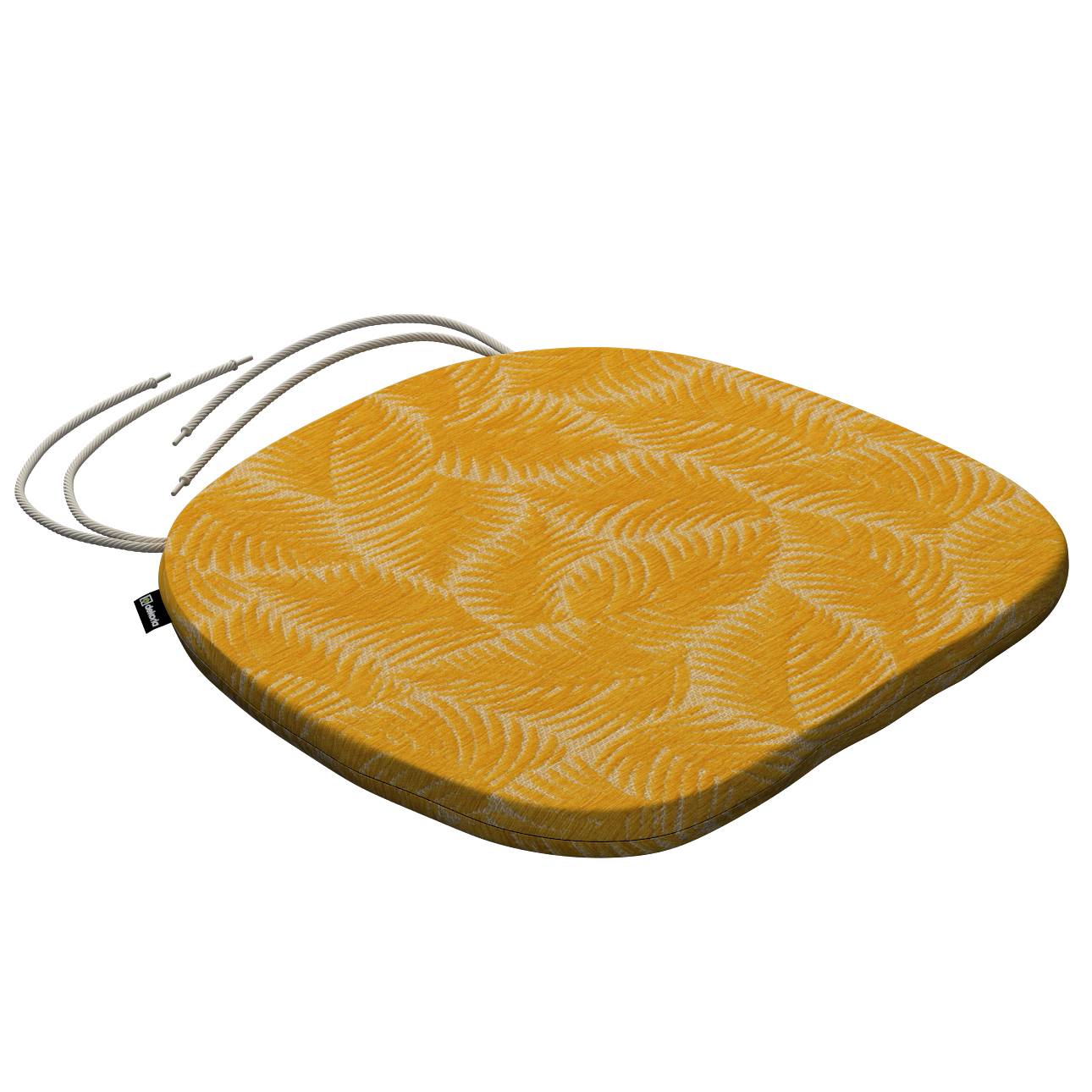 Stolsdyna Marcus, Currygul og sand , B40 x D37 x 2,5 cm, Cosy Home
