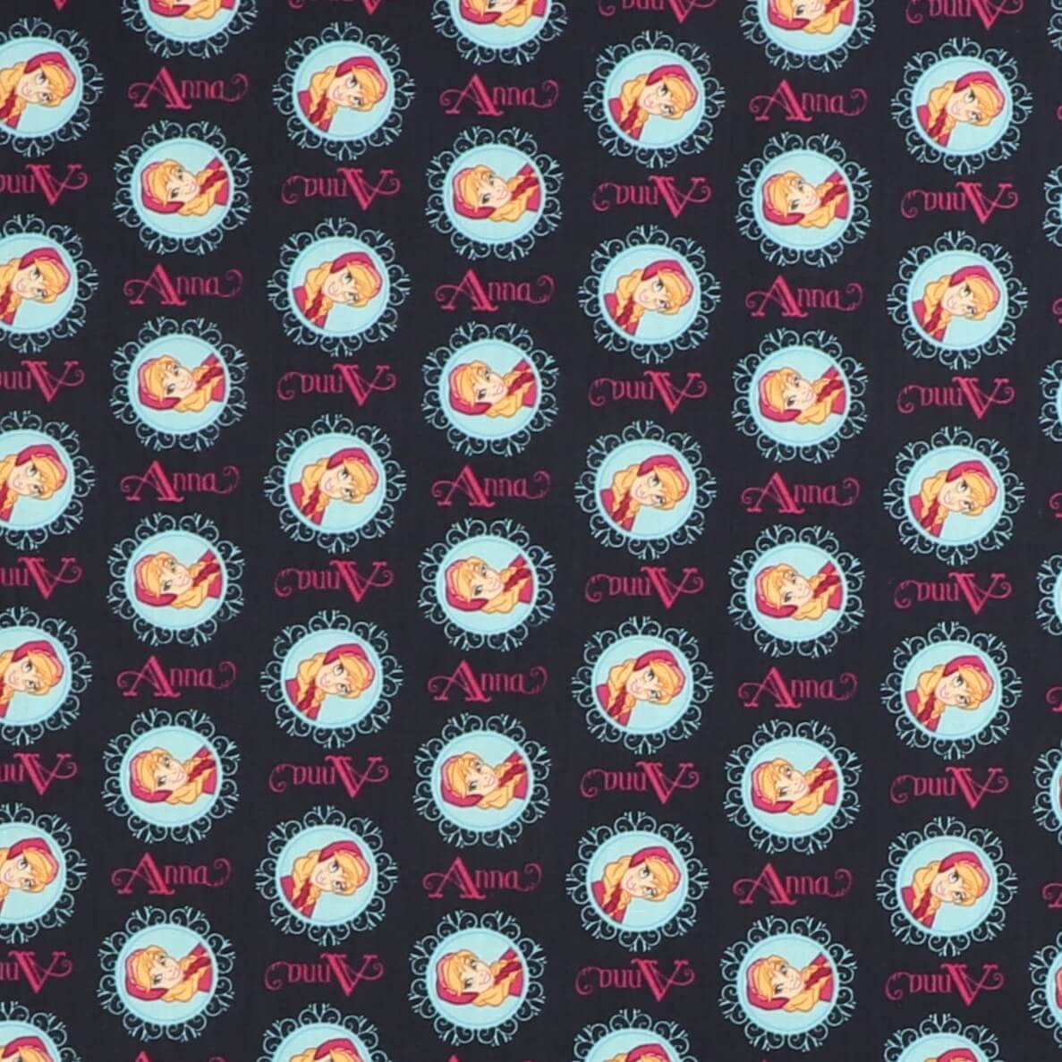 Anna på marineblå - Patchwork - 100% Bomuld