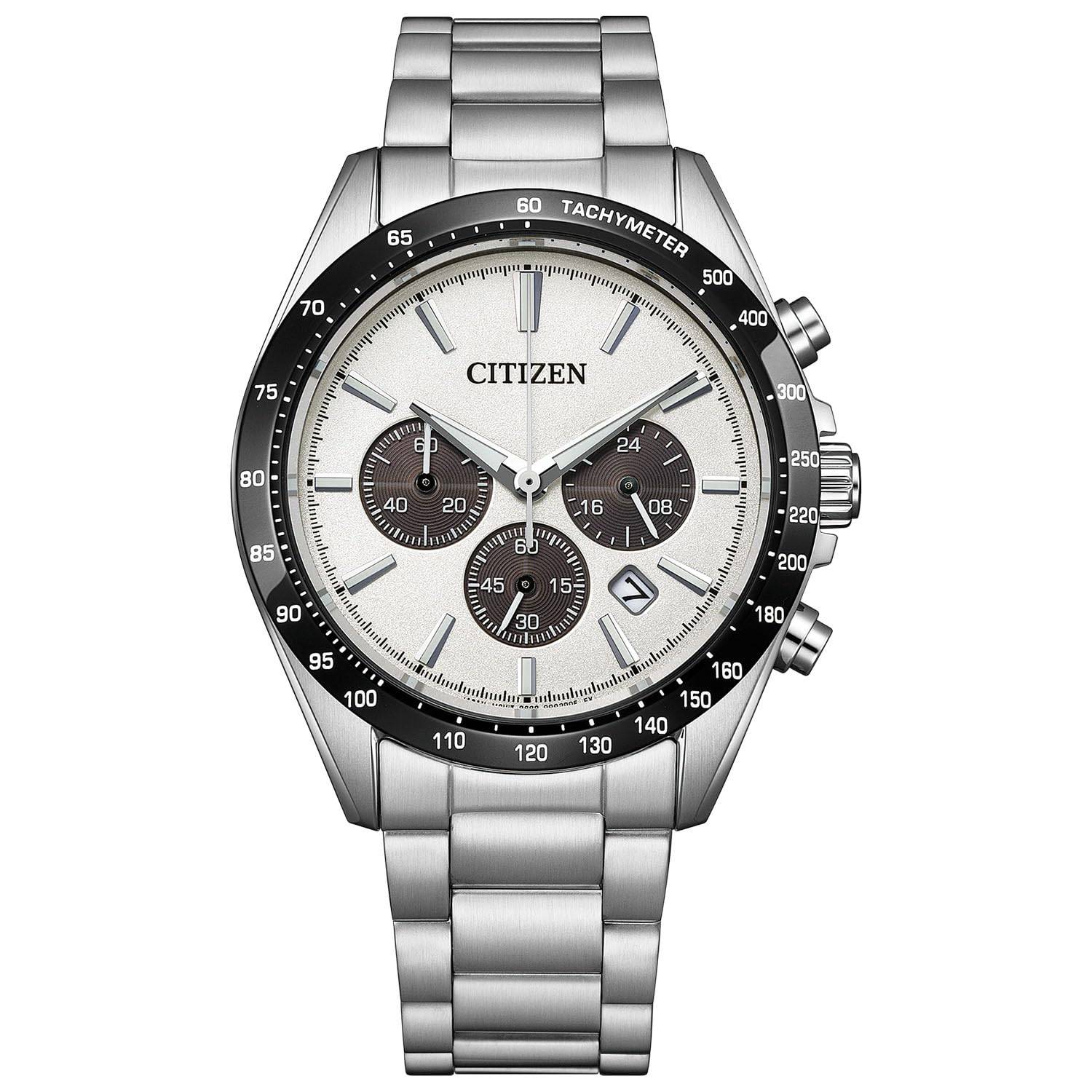 Watch Solar Powered 10 ATM Water Resistant CITIZEN COLLECTION Sapphire Glass Business Analog Date Second Hand Silver White Black Watch Solar [CITIZEN]