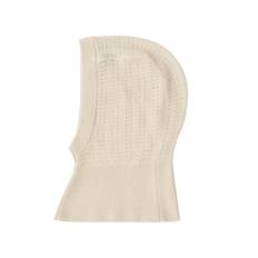 FUB Baby Pointelle Balaclava Ecru  Ecru-80/86 cm Wool Beige  80/86 cm  Unisex