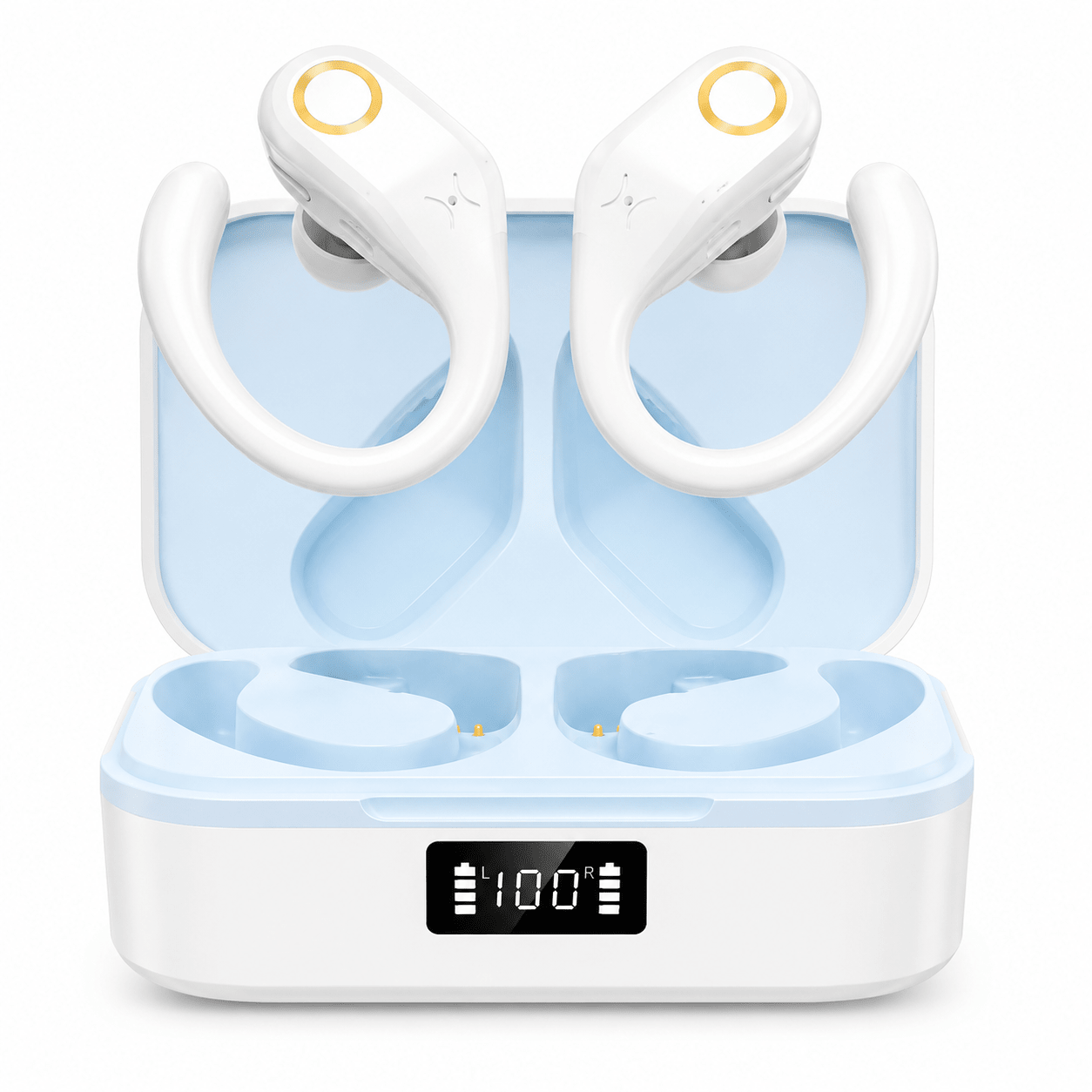 J10 Sport Earbuds – ANC & ENC Støjreduktion - Hvid - iHero