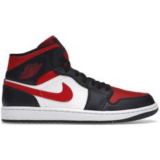 Air Jordan 1 Mid Black Fire Red