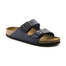 Birkenstock, Sko, Dame, Blå, 39 EU, Læder, Sandaler Arizona Birko-Flor