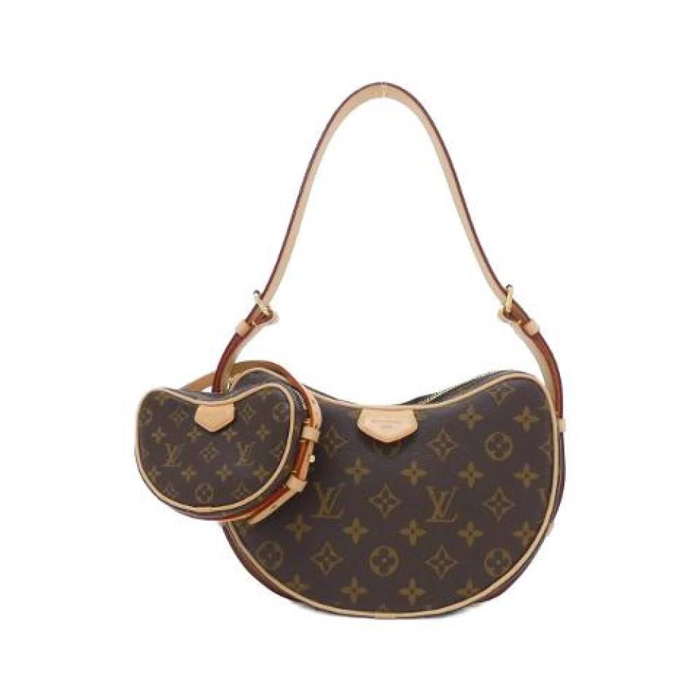 Louis Vuitton Vintage Pre-owned Monogram Croissant Skuldertaske - Vintage - Dame - Brun - ONE SIZE - Uld