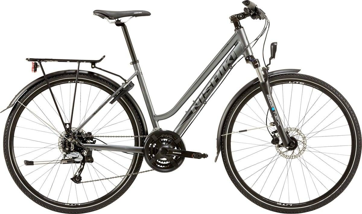 Nishiki XC Five Dame 48cm / 19in 24g disc grå.
