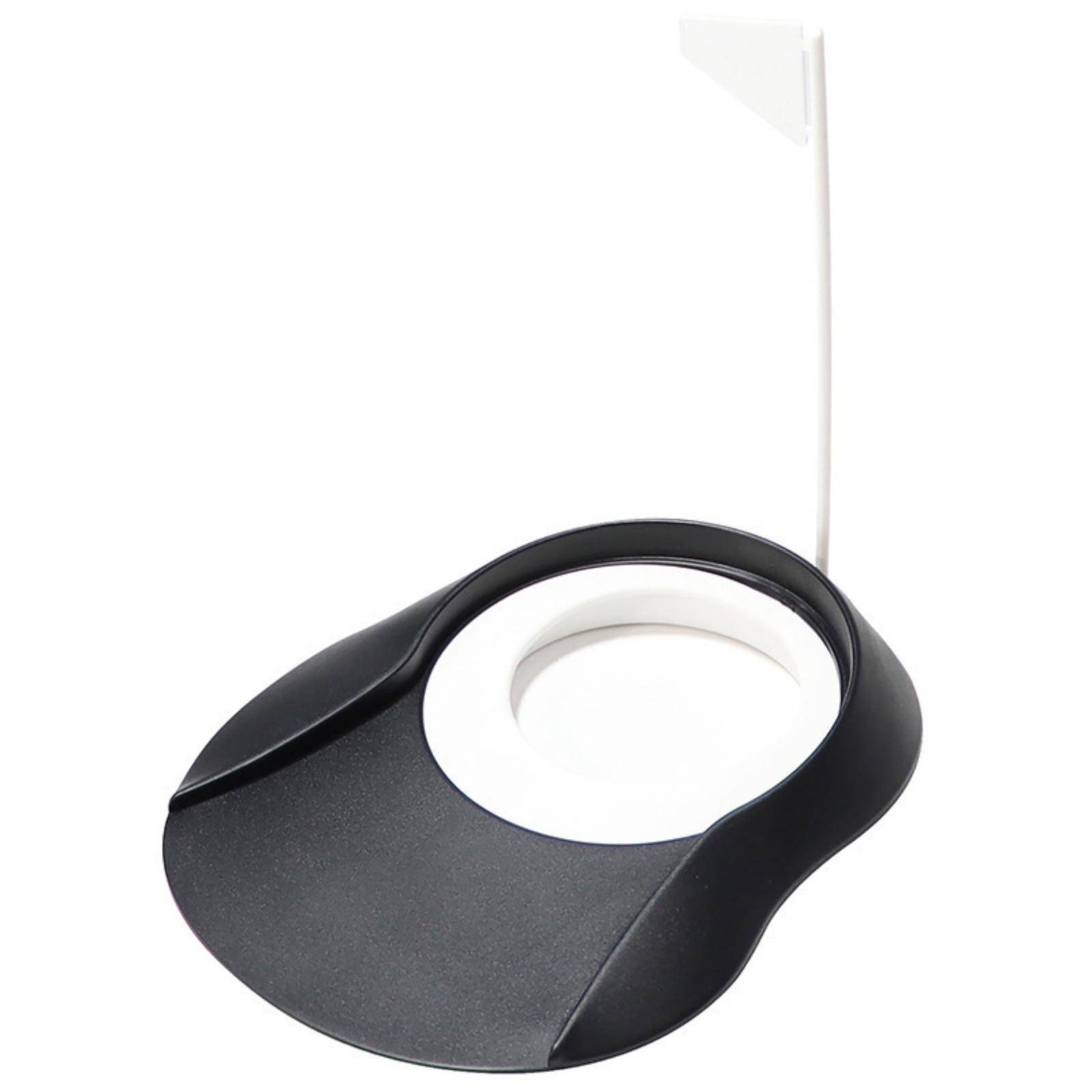 Adjustable Golf Putting Practice Aid Compact Rubber Mat with Side Rails Lightweight
