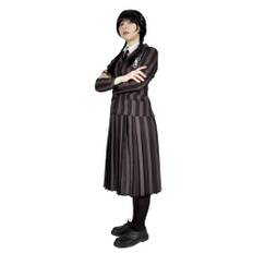 Halloween Kostume str. 10-12 år, Wednesday Skoleuniform - 10 år (140 cm)