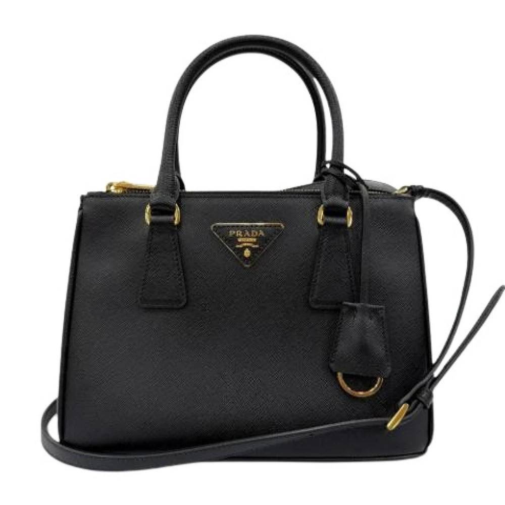 Prada Vintage Pre-owned Vintage Skuldertaske - Vintage - Dame - Sort - ONE SIZE - Uld