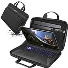 Smatree Portfölj med hårt skal, bärväska, kompatibel med 18 tum ASUS ROG Strix Scar 18/ASUS ROG Strix G18 bärbar speldator, 17,3 tum ASUS ROG Strix Scar 17/ASUS ROG Strix G17 gaming laptopväska