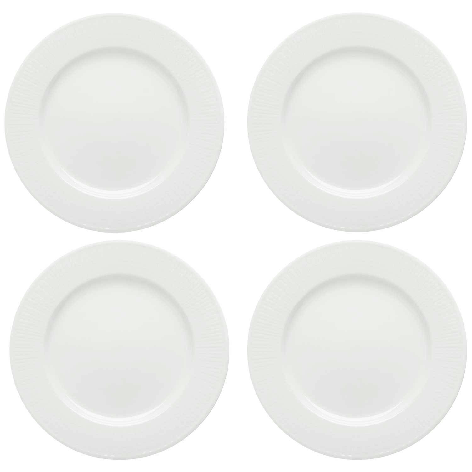 Rörstrand Swedish Grace Assiett 17 Cm 4-pack Snö - Assietter Porslin Snö (Vit) - 1011841 4-PACK
