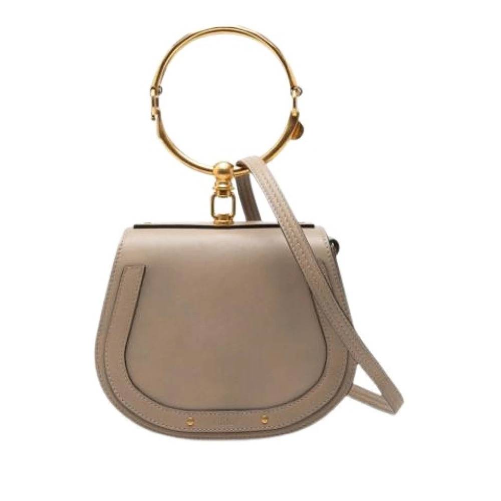 Chloé Pre-owned Pre-owned Nile Crossbody Taske - Vintage - Dame - Grå - ONE SIZE - Uld