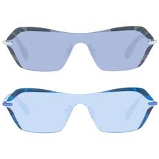 adidas Damen Sonnenbrille Strand-Brille mit rechteckigen Gläsern Filterkategorie 2 100% UVA & UVB Schutz Urlaubs-Brille EW35 Grau/Grün oder Blau