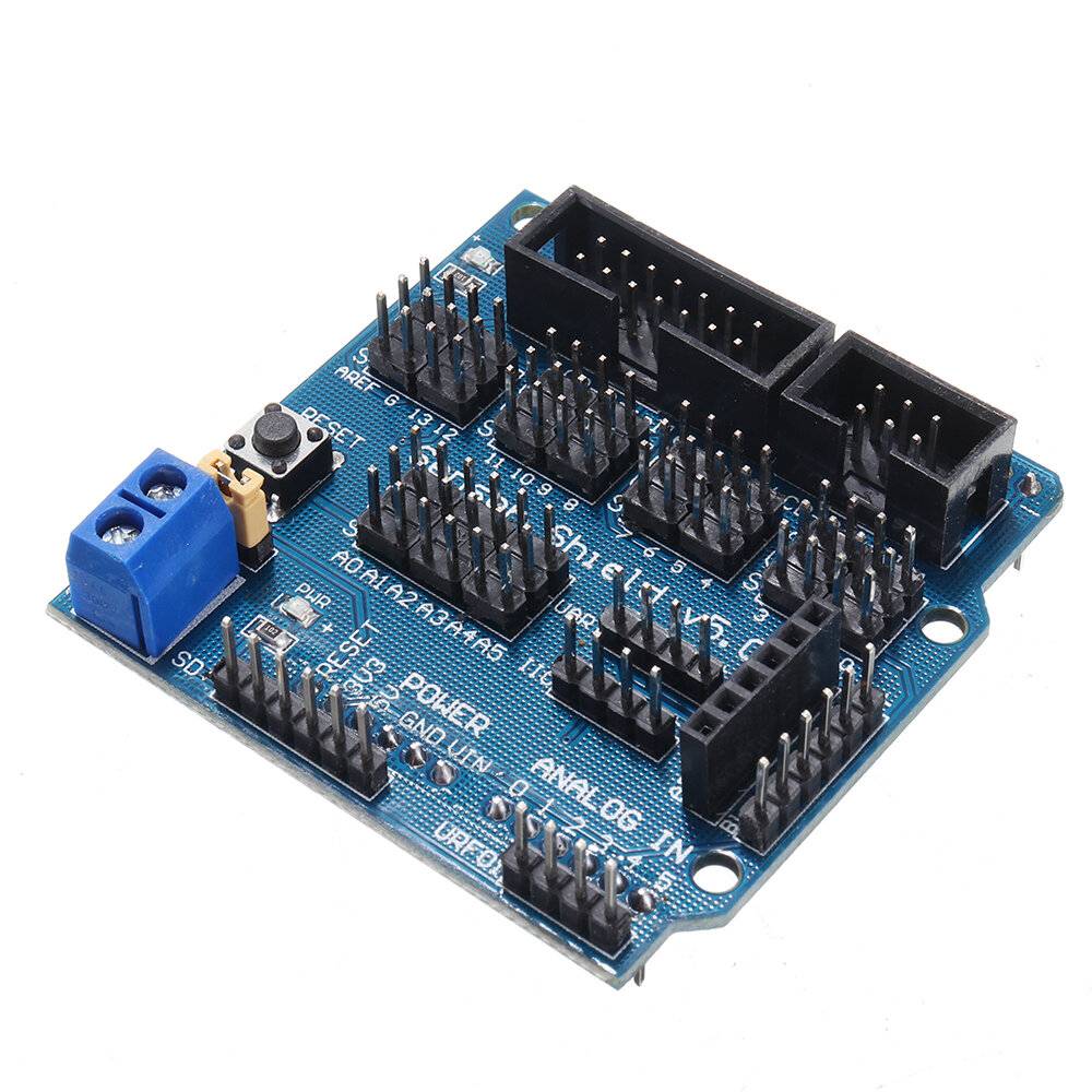 UNO R3 Sensor Shield V5 Expansion Board Geekcreit för Arduino - produkter som fungerar med officiella Arduino-kort