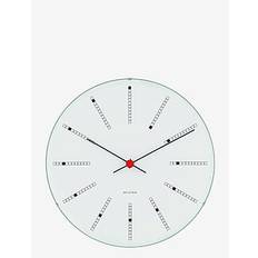Arne Jacobsen Clocks Bankers Wall clock Ø21cm - Klockor - WHITE/BLACK/RED / white