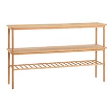 Hübsch Reol m/3 hylder/egetræ - natur 150