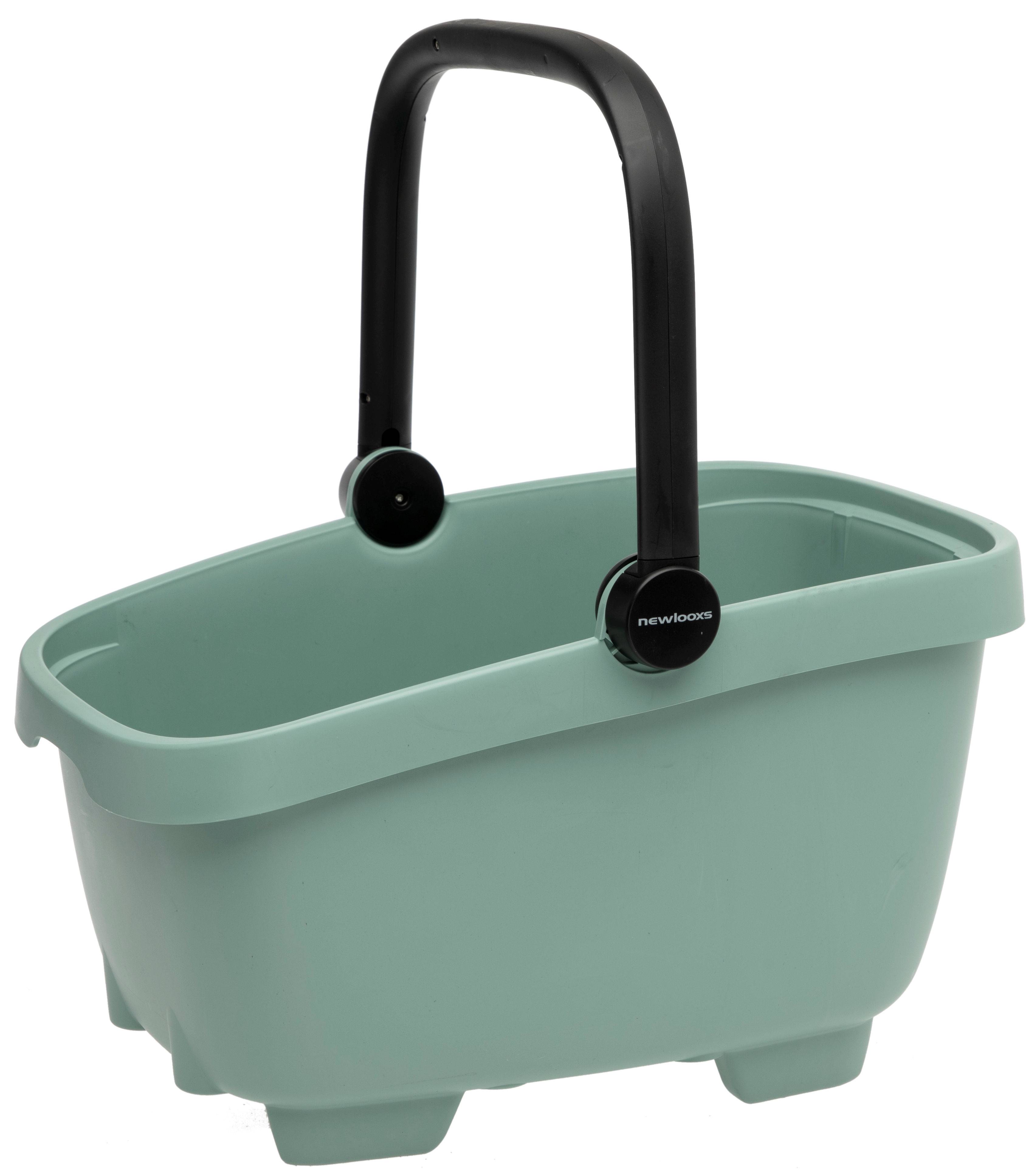 Recycled (hunde)cykelkurv New Looxs Clipper Racktime - 28 liter 49 x 37 x 29 cm - grøn