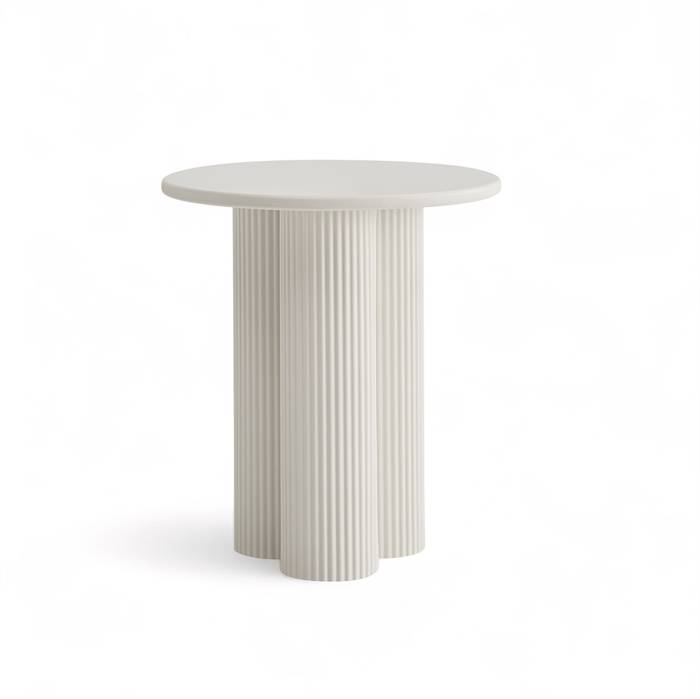 Flow Sofabord, Ø50, creme