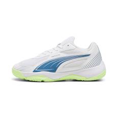 PUMA Solarflash III Indoor Sports Shoes Youth, Shoes, White/Blue Horizon, 29